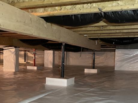 Clean And Structurally-Sound Crawl Space